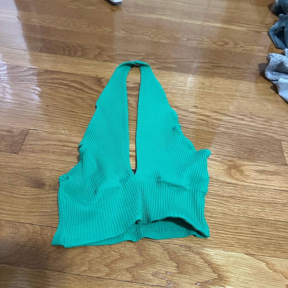 Zara Green Halter Top